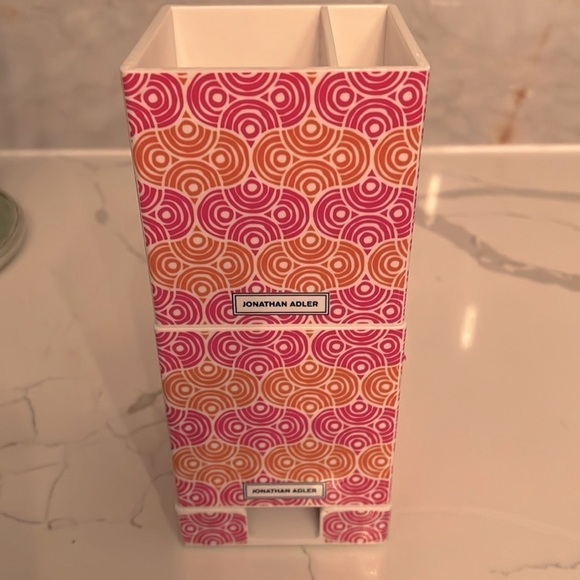 Set of 3 Jonathan Adler Circle Ornaments Lot Organizers Desk Set Stackable - Picture 6 of 8